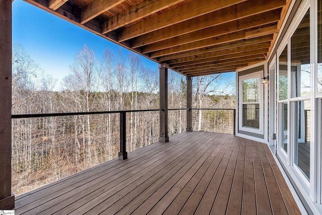 view of wooden terrace