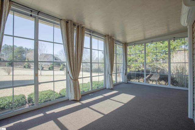 unfurnished sunroom featuring a healthy amount of sunlight