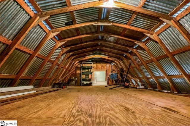 view of attic