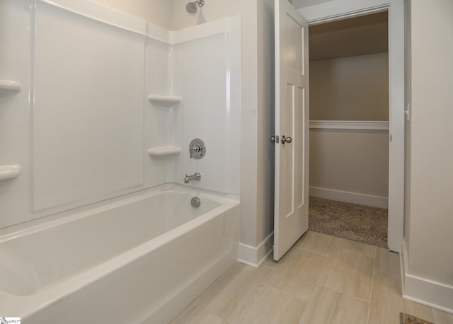 bathroom featuring tub / shower combination