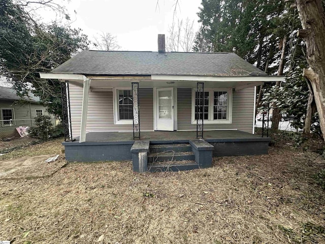 bungalow-style home with a porch