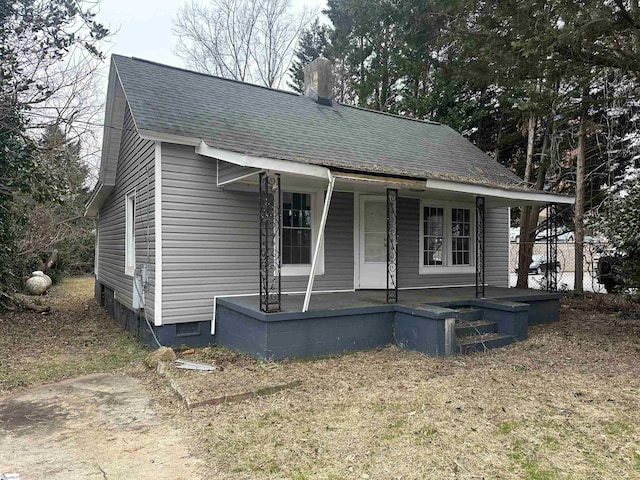 bungalow-style house featuring a porch