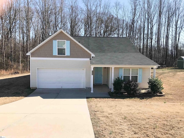 view of front of house with covered porch