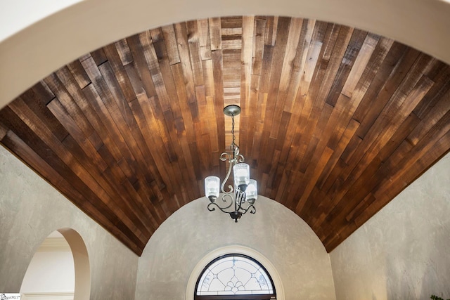 room details with a notable chandelier