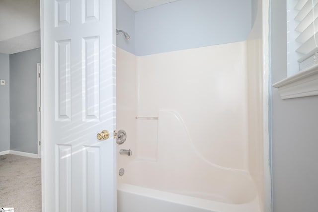 bathroom featuring shower / bathtub combination