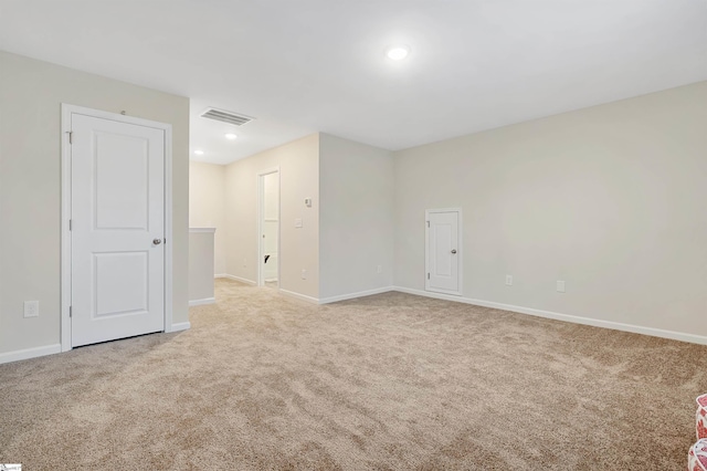 view of carpeted empty room