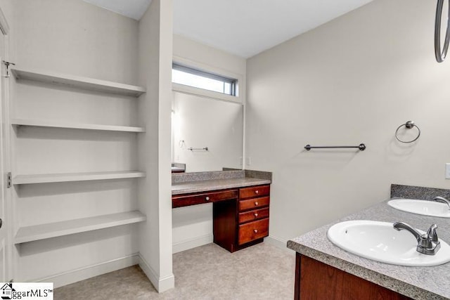 bathroom with vanity