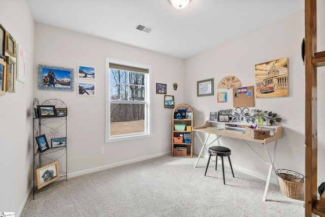 office featuring carpet floors