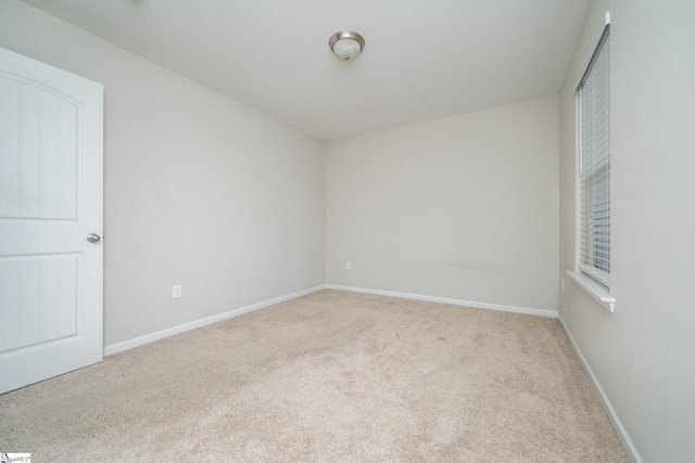 view of carpeted empty room