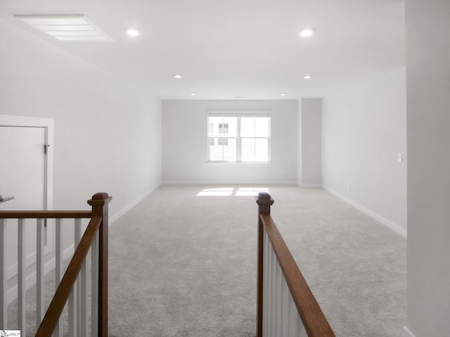 empty room with light carpet