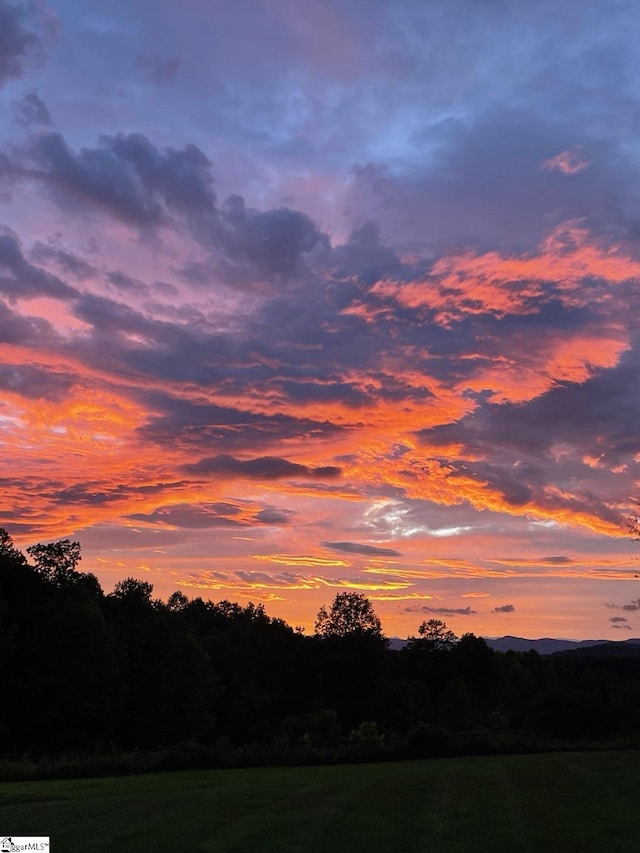 view of nature at dusk