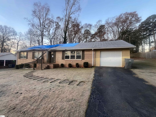 ranch-style house with a garage