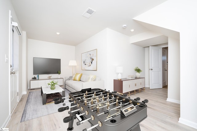 interior space featuring light hardwood / wood-style floors