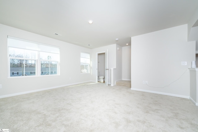 view of carpeted empty room