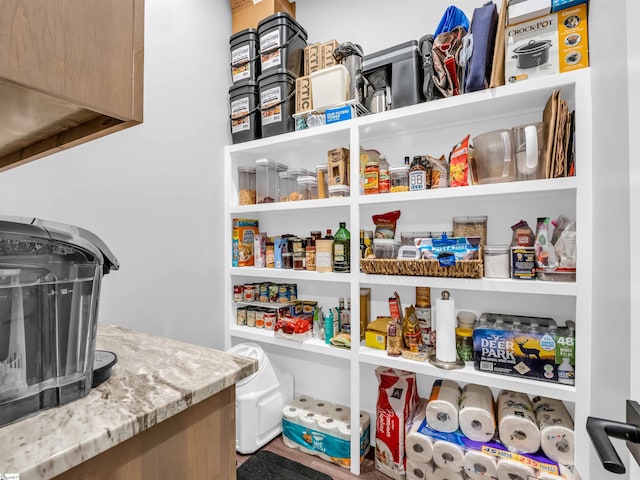 view of pantry