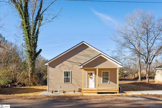 view of bungalow