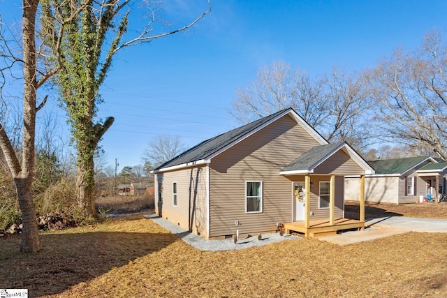 view of back of property