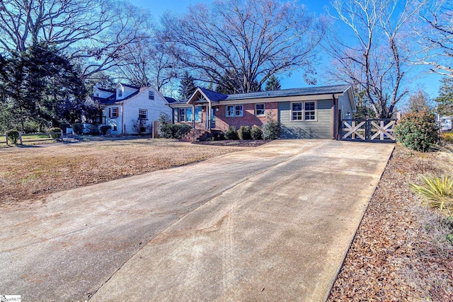 view of ranch-style home