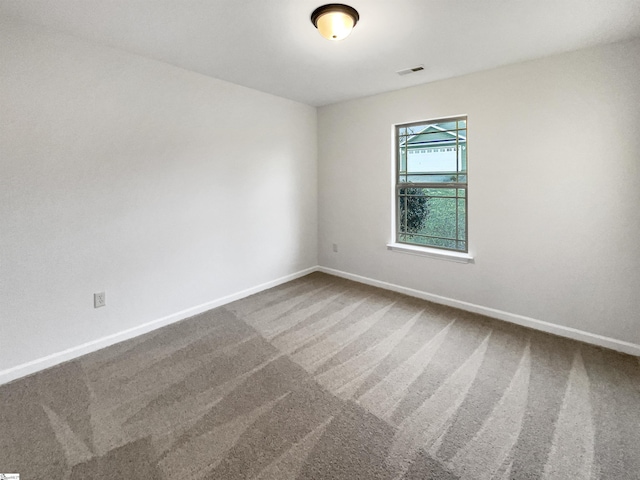 view of carpeted empty room