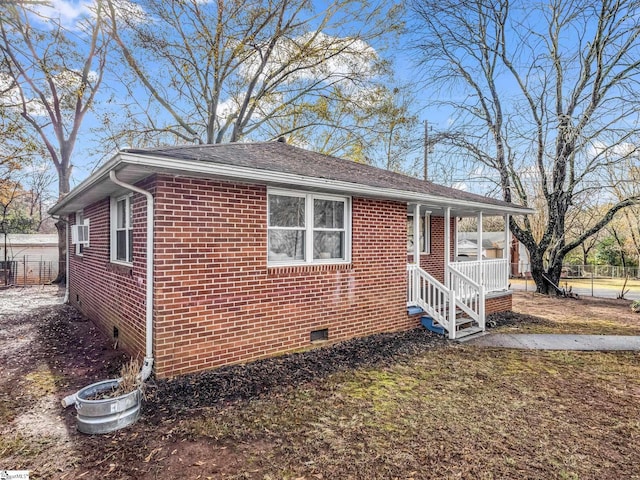 view of front of house with a porch