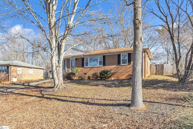 view of ranch-style home