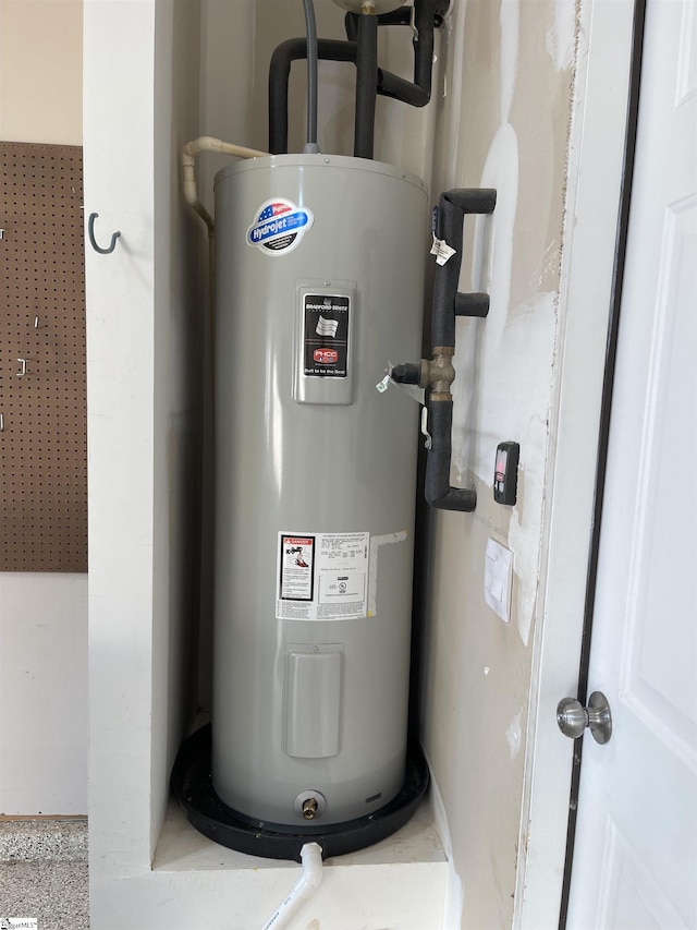 utilities featuring electric water heater