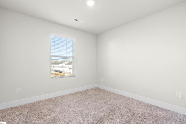 view of carpeted empty room