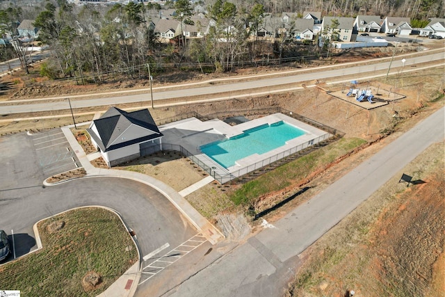 birds eye view of property