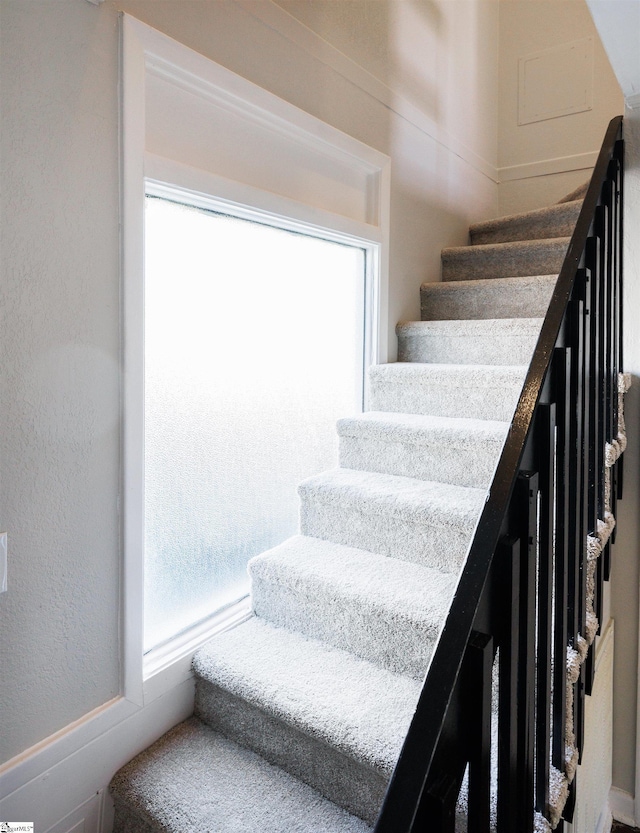 view of stairs