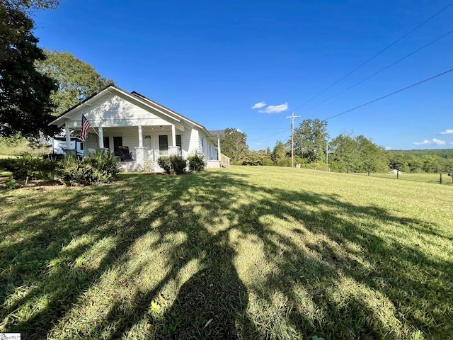 exterior space with a porch