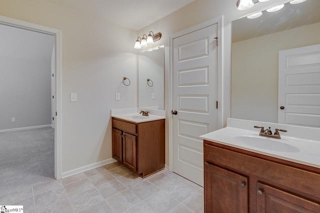 bathroom with vanity