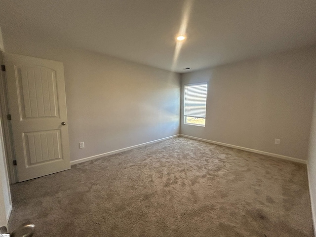 view of carpeted empty room