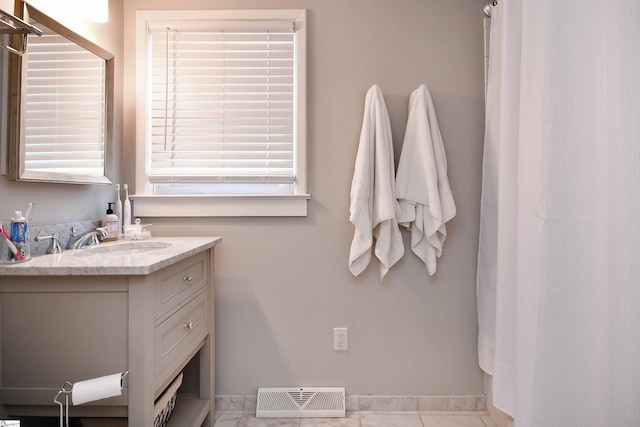 bathroom with vanity