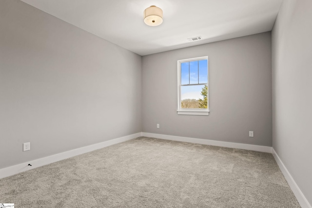 view of carpeted empty room