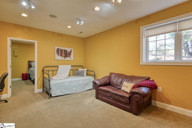 bedroom featuring carpet flooring