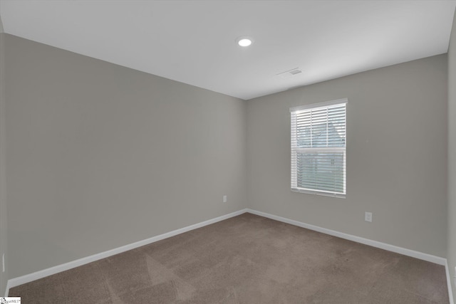 view of carpeted empty room