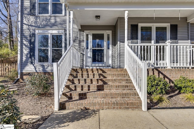 view of entrance to property