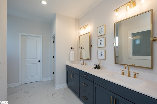 bathroom featuring vanity