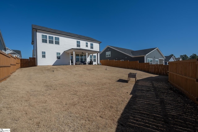 view of back of property