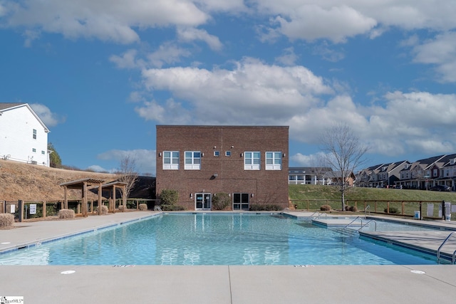 view of pool with a patio