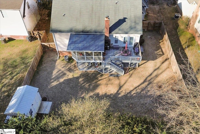 birds eye view of property