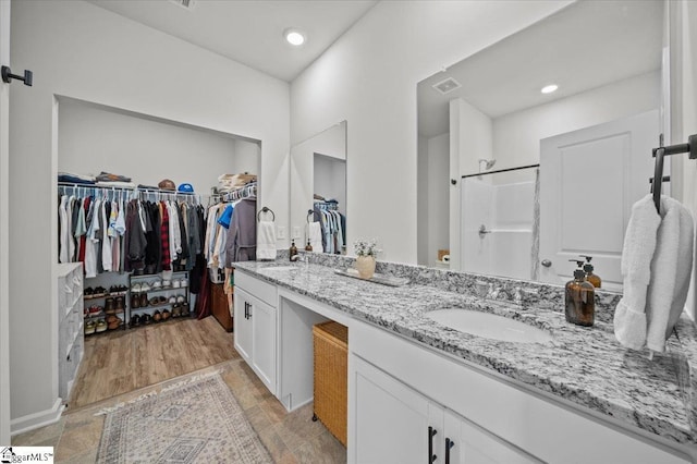 bathroom featuring vanity