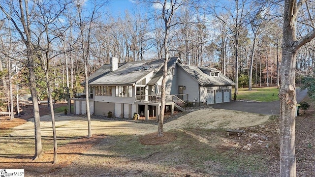 exterior space featuring a deck