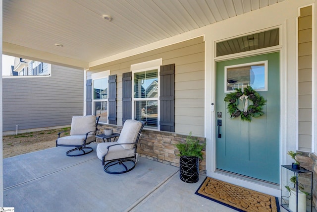 view of patio with covered porch