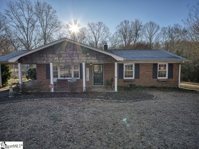 view of ranch-style home