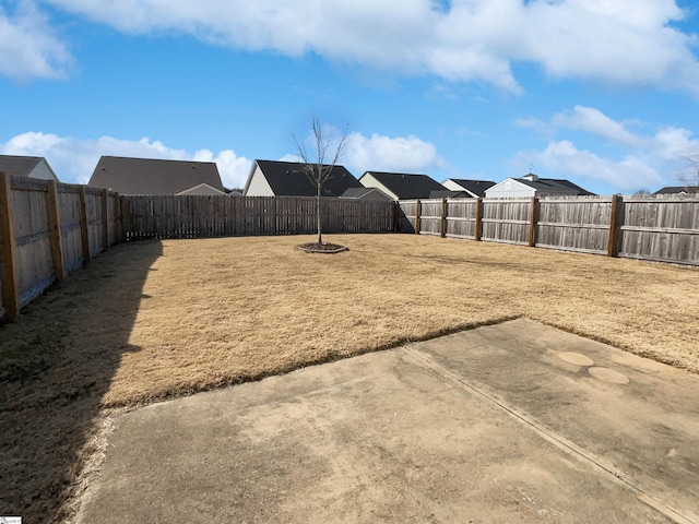 view of yard featuring a patio