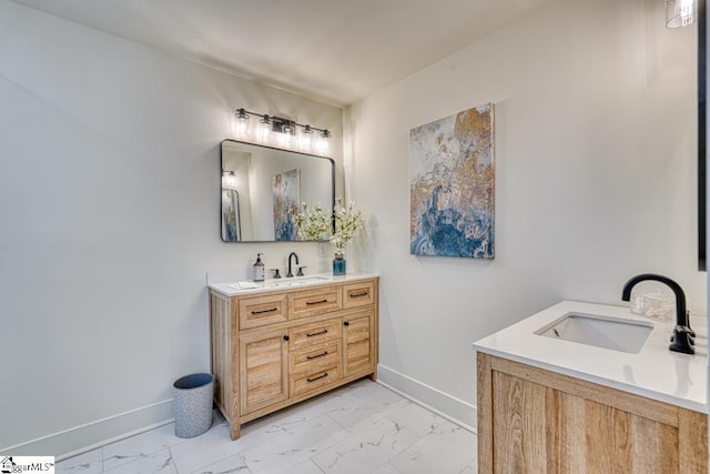 bathroom featuring vanity