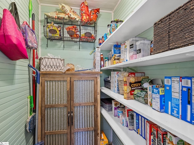 view of pantry