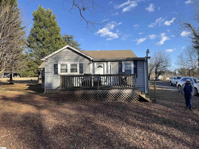 view of back of property