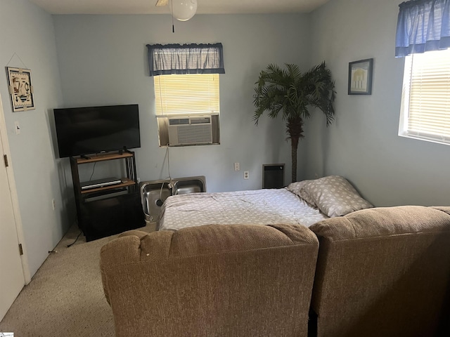 bedroom featuring carpet flooring